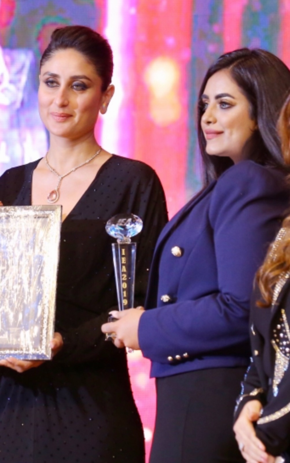 Celebrity award moment